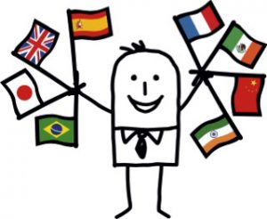 0Title page man with flags